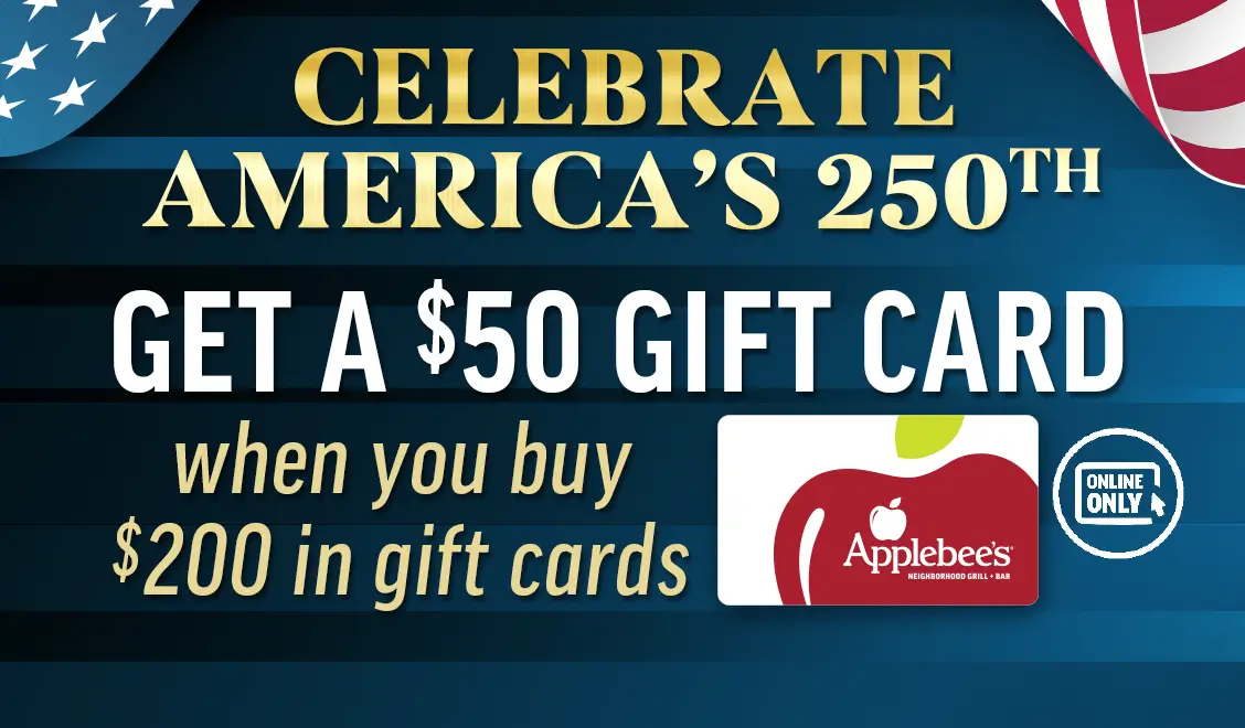 Image of Celebrate America's 250th - Get a $50 Gift Card When You Spend $200