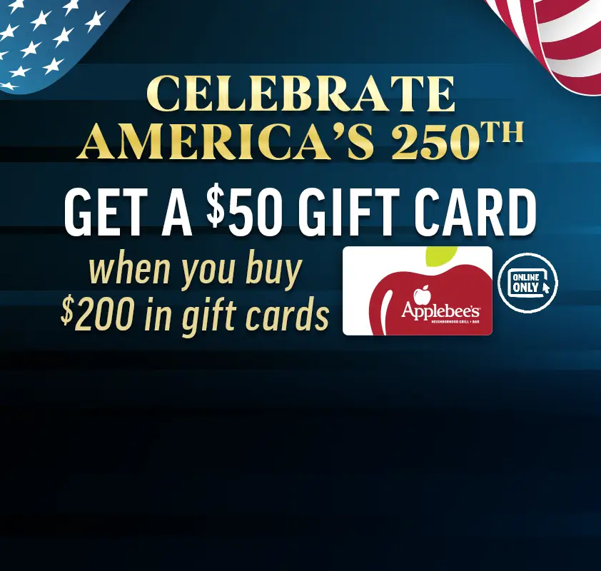 Image of Celebrate America's 250th - Get a $50 Gift Card When You Spend $200