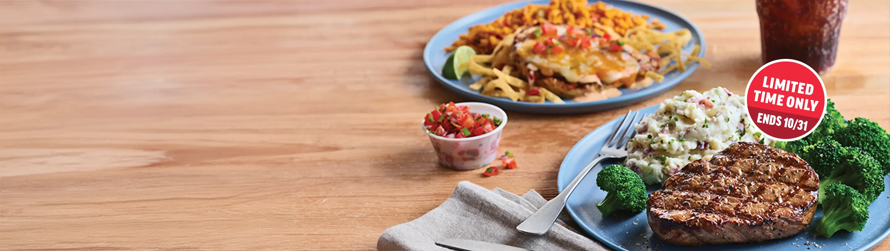 Image of Applebee’s Food Deals -  Buy One Get One Half Off Entrees