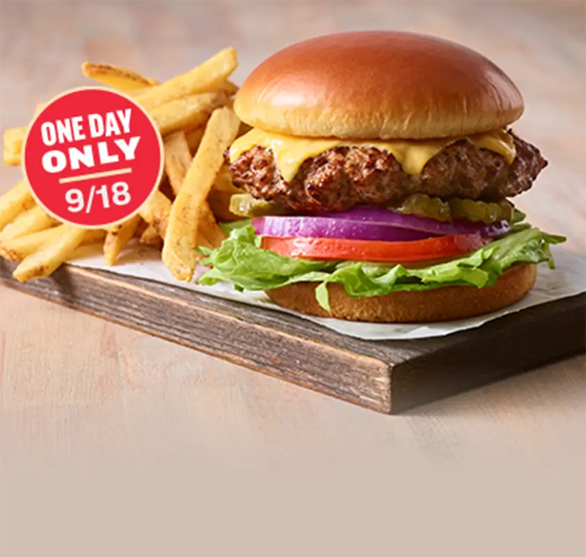 Image of Applebee's National Cheeseburger Day - $8.99 Burger Deals