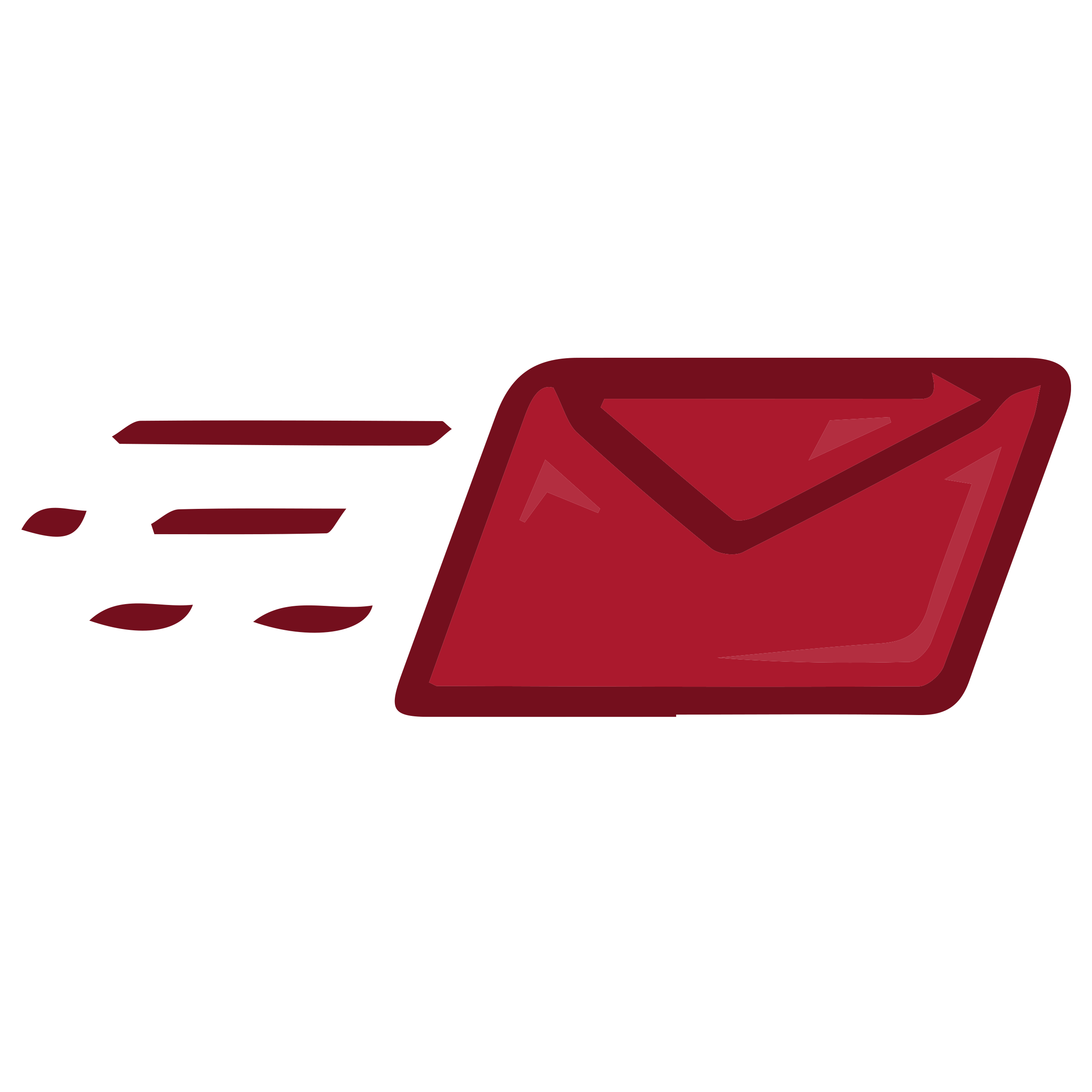 Icon of a Red Email Sending